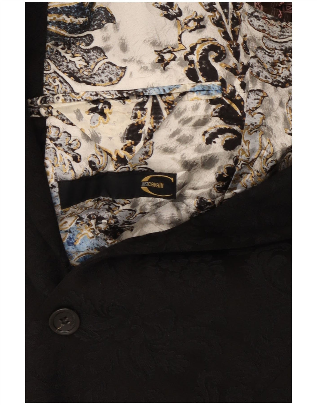 Jachetă Blazer pentru bărbați Just Cavalli, cu 2 nasturi, UK 38 Medium Black