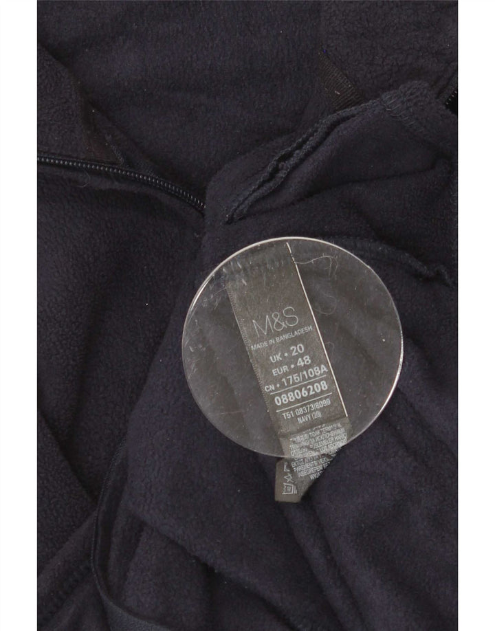 Jachetă fleece pentru femei Marks & Spencer UK 20 2XL bleumarin poliester
