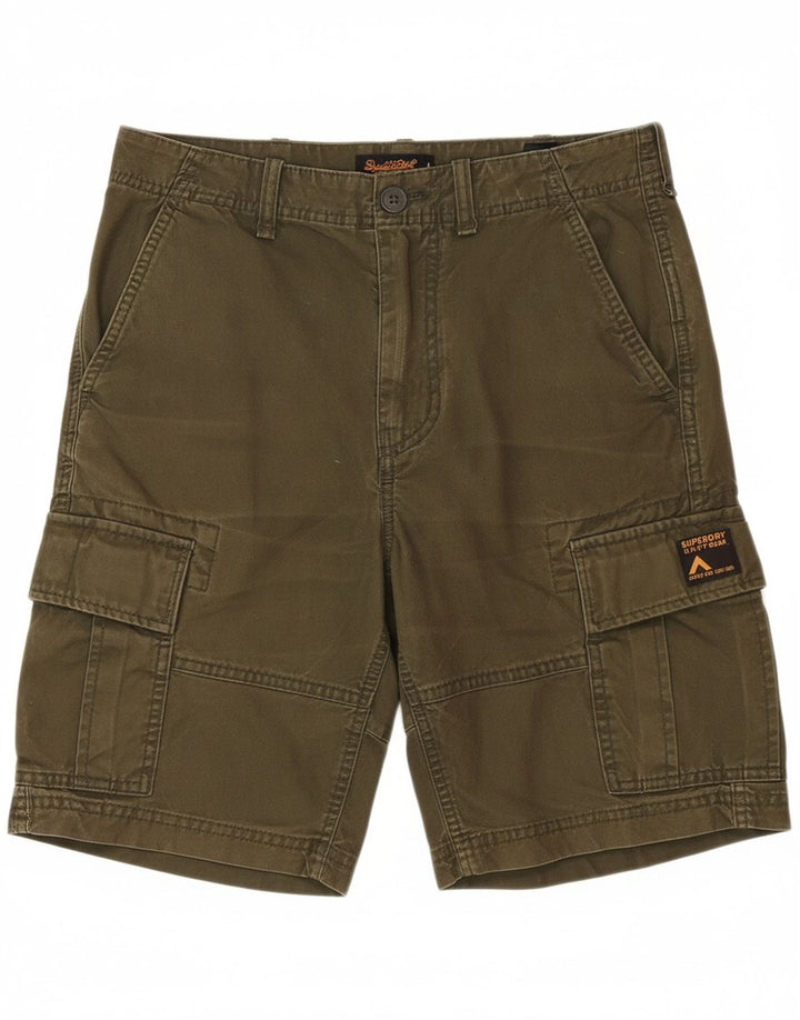 SUPERDRY Mens Cargo Shorts W28 Small  Green