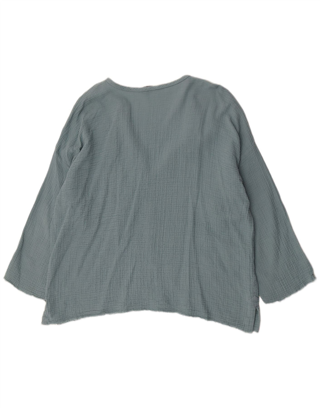 Top cu tunică supradimensionată pentru femei Zara UK 18 XL Bumbac albastru