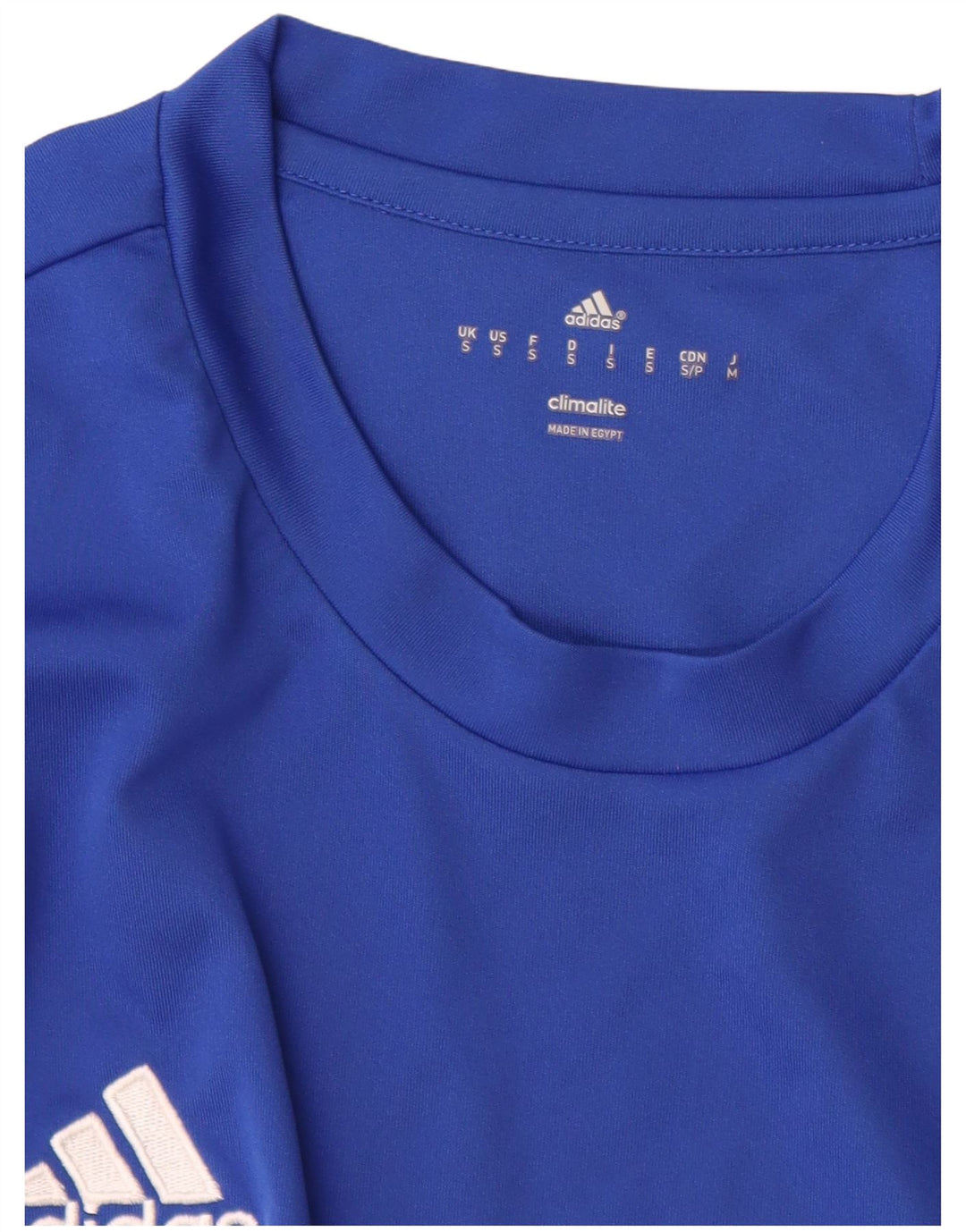 Tricou Adidas Climalite pentru bărbați Top mic, albastru, poliester