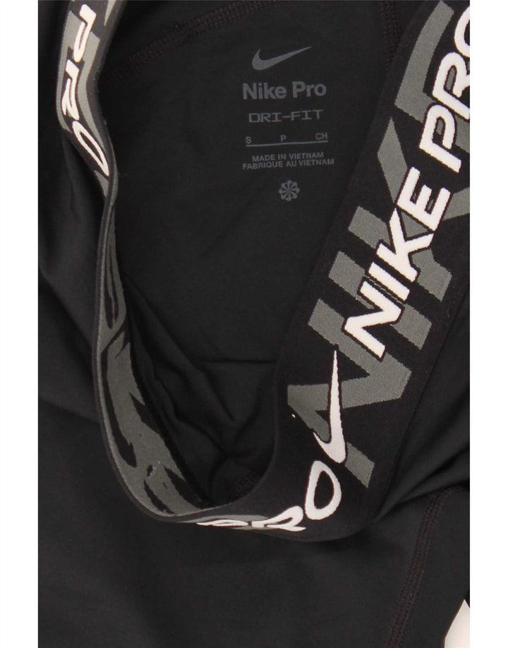 Leggings Nike Dri Fit Graphic pentru femei UK 10 Poliester negru mic