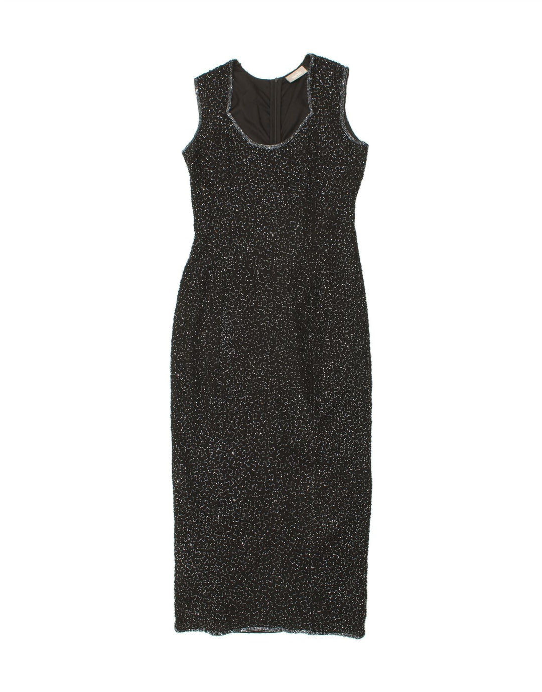 WALLIS Womens Sleeveless Maxi Dress UK 10 Small Black Polyester Vintage Wallis and Second-Hand Wallis from Messina Hembry 