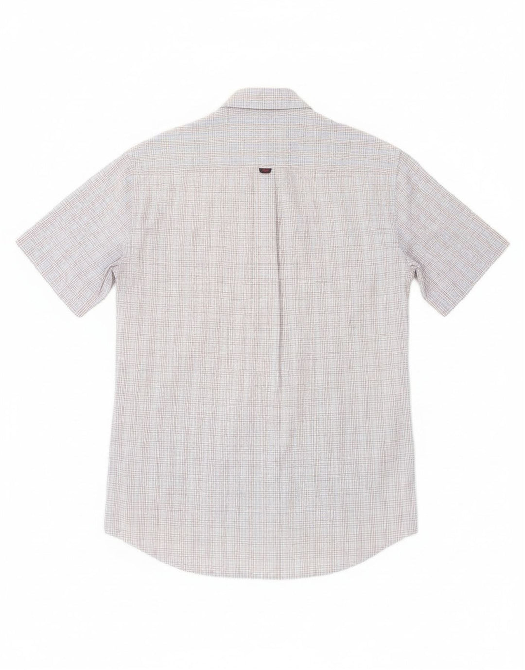 KAPPA Mens Short Sleeve Shirt Medium Blue Check Cotton