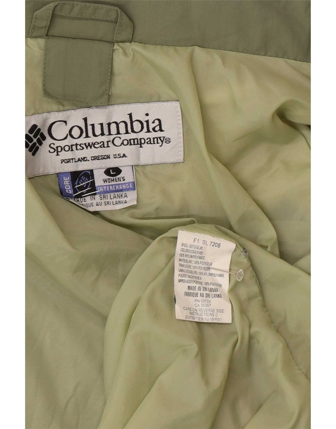 Jachetă de ploaie Columbia Interchange pentru femei, cu ajustare largă, UK 16, verde mare