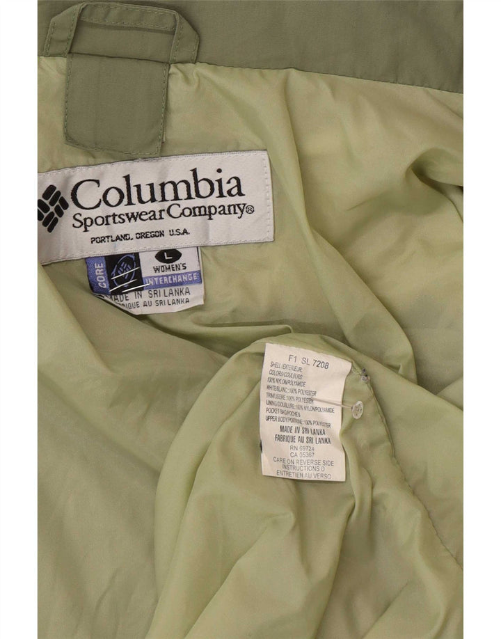 Jachetă de ploaie Columbia Interchange pentru femei, cu ajustare largă, UK 16, verde mare