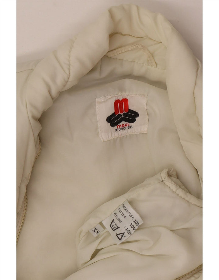 Gilet matlasat supradimensionat pentru femei Maul UK 6 XS poliamidă alb