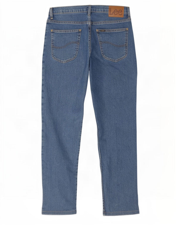 Blugi Lee Brooklyn Straight pentru bărbați W34 L30, bumbac albastru