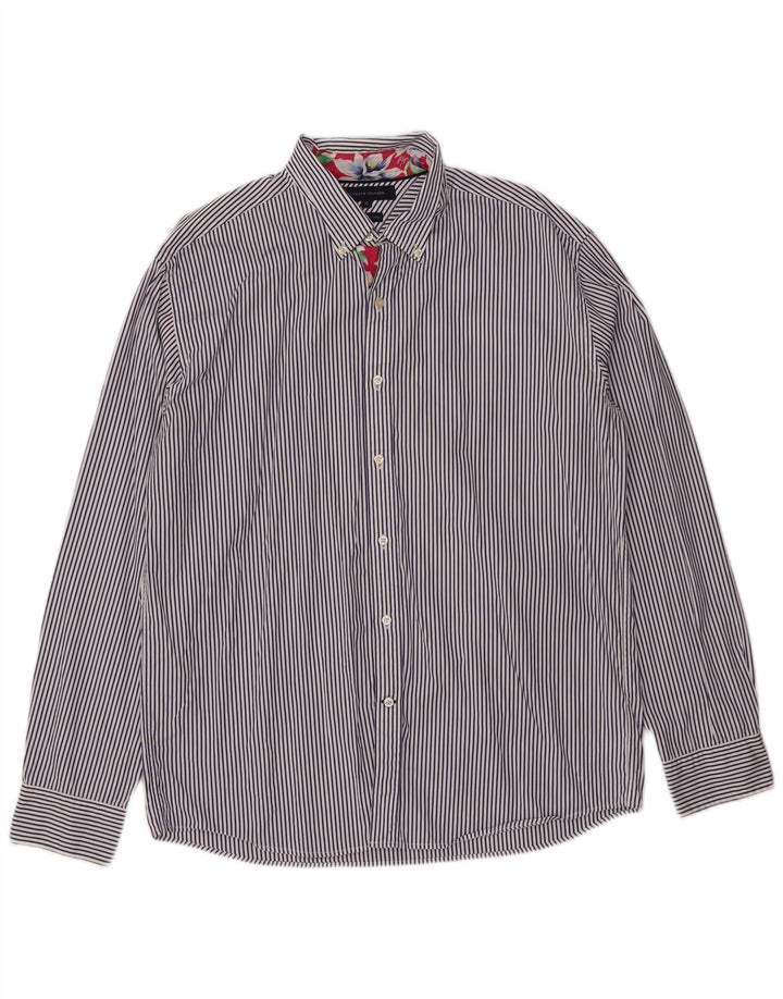 Cămașă pentru bărbați Tommy Hilfiger XL, bumbac cu dungi albastre