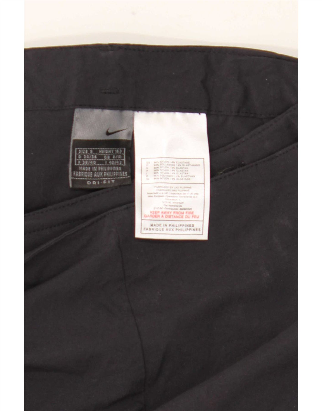 Pantaloni de trening Nike pentru femei UK 8/10 Small Black Nylon