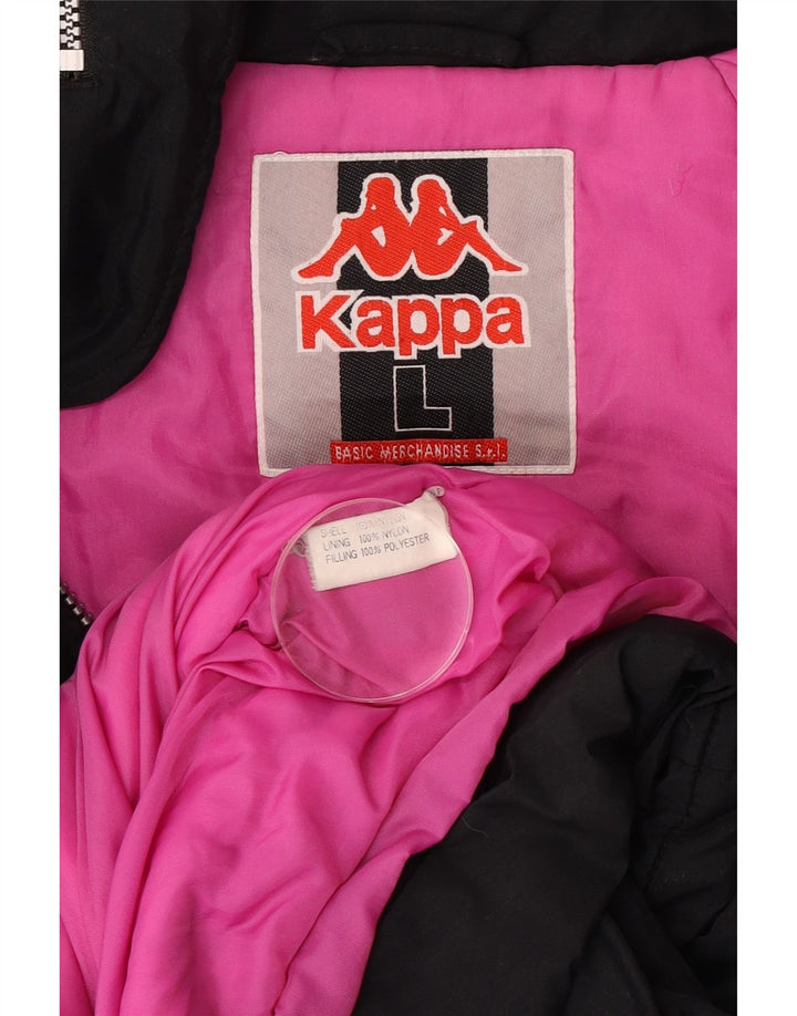Jachetă Windbreaker cu grafică pentru bărbați Kappa UK 40, mare, negru, color block