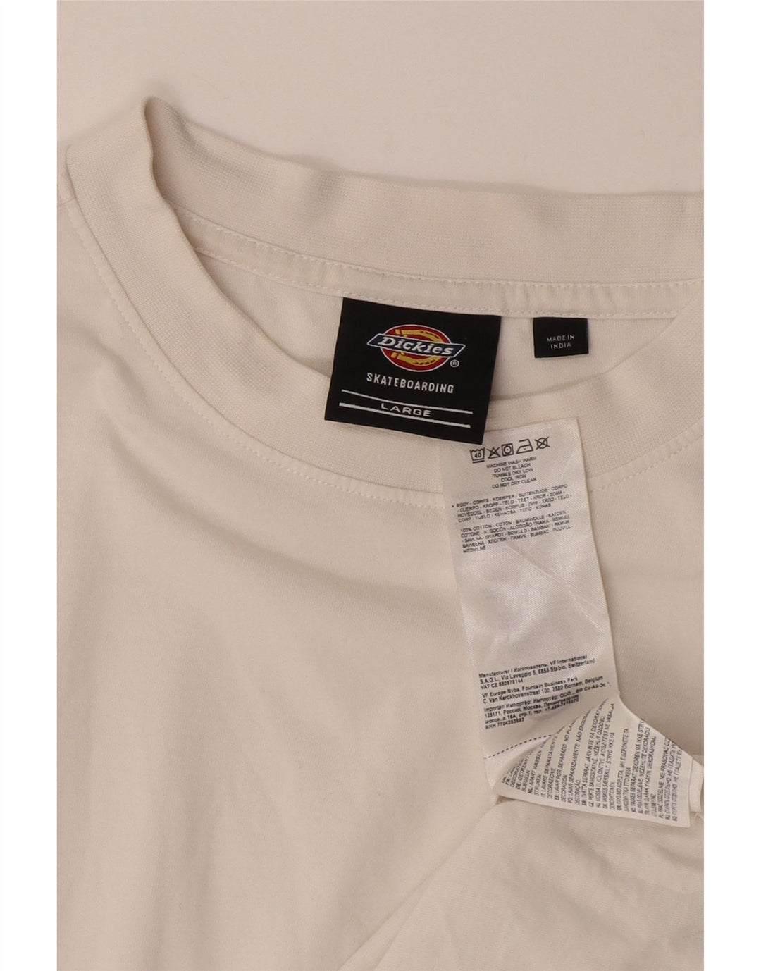 DICKIES Tricou pentru bărbați Top mare din bumbac alb