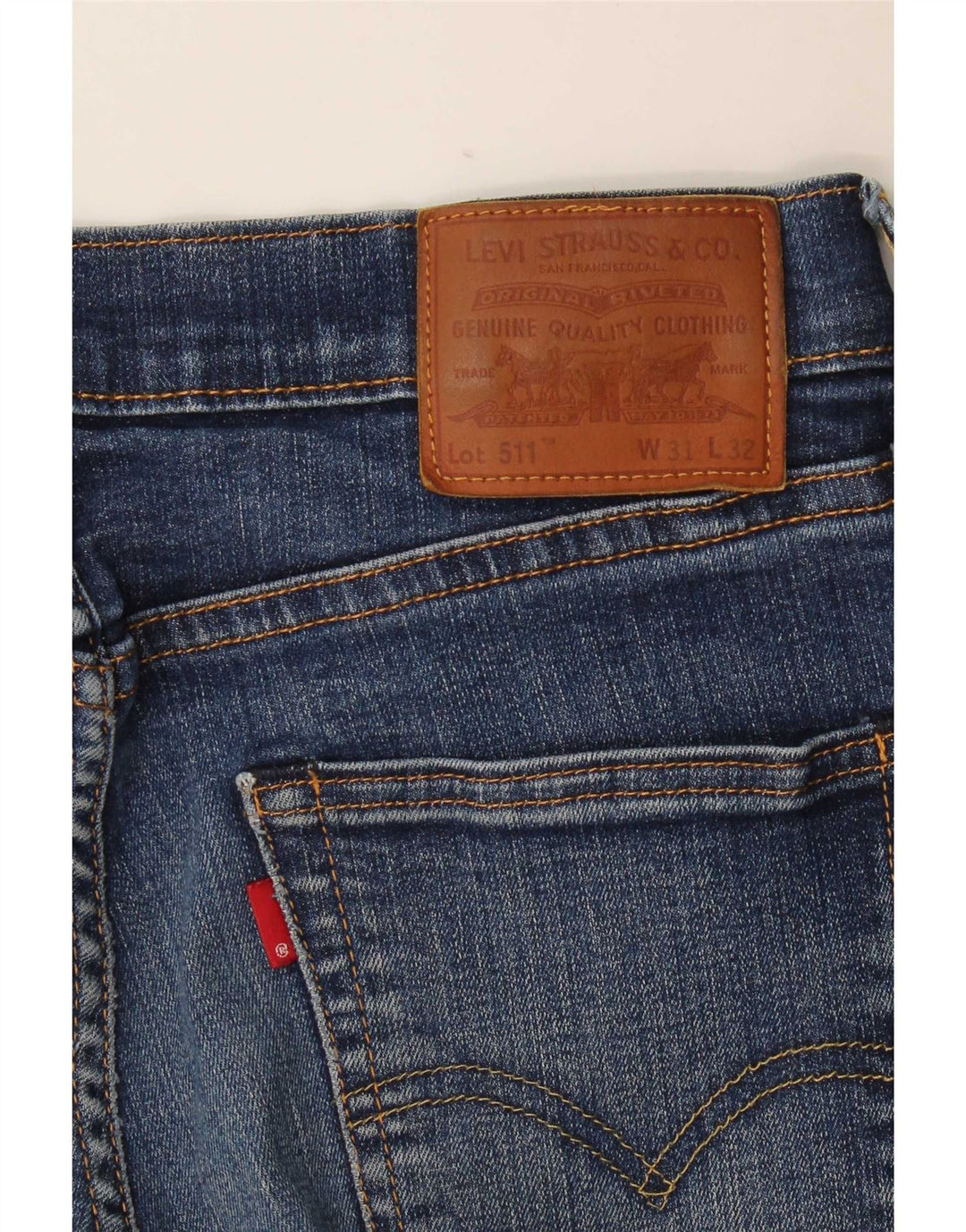 Blugi Levi's 511 Slim pentru bărbați W31 L32 Bumbac albastru