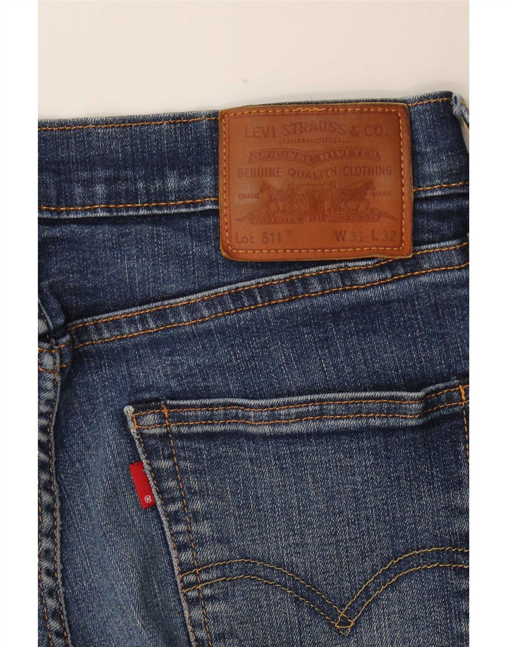 Blugi Levi's 511 Slim pentru bărbați W31 L32 Bumbac albastru