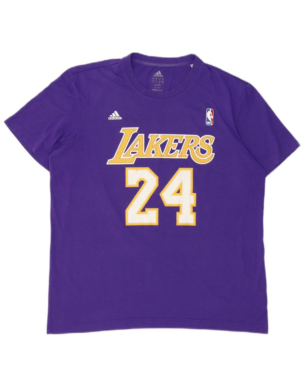 Tricou grafic Adidas pentru bărbați Lakers Top XL violet
