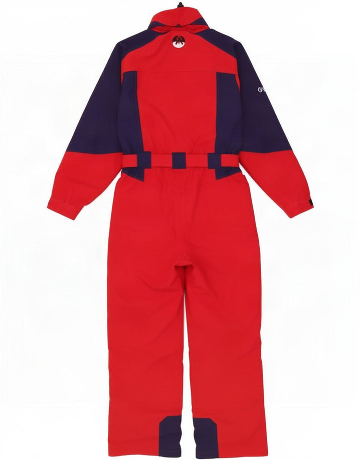 Salopetă de schi pentru femei Phoenix cu glugă UK 12 Medium Red Colorblock Poliamidă