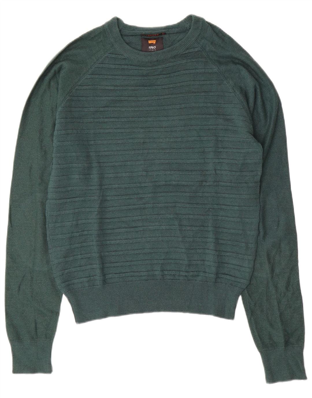 CARRERA Pulover cu gât de barcă pentru femei UK 14 Medium Green Dunge