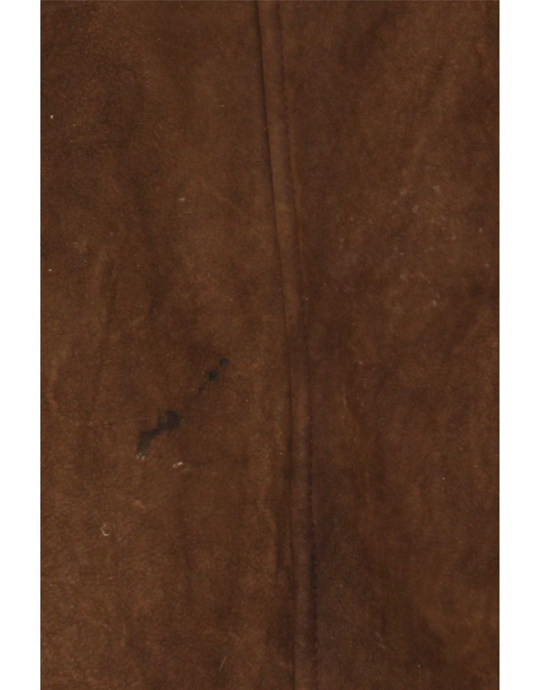 Palton din shearling cu glugă vintage pentru femei UK 8 mic maro