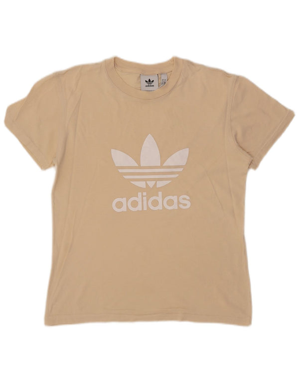Tricou grafic Adidas pentru femei Top UK 10 Small Beige