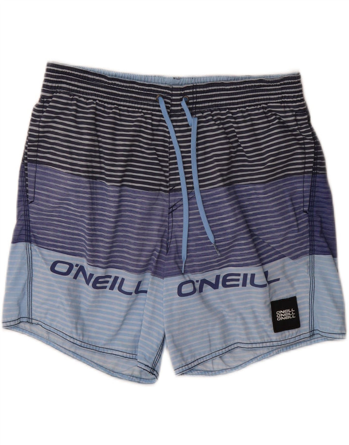 O'NEILL Mens Graphic Sport Shorts Large  Multicoloured Striped Vintage O'Neill and Second-Hand O'Neill from Messina Hembry 