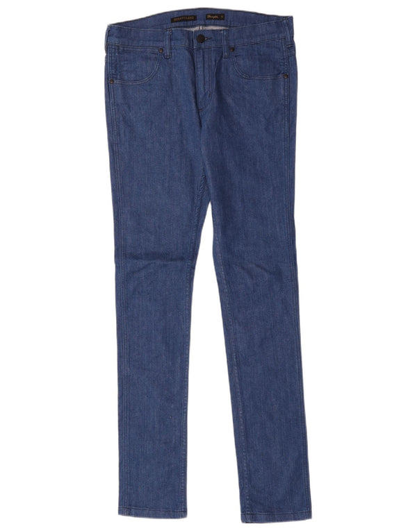 Blugi skinny Wrangler pentru femei Stranglers W32 L33 Albastru
