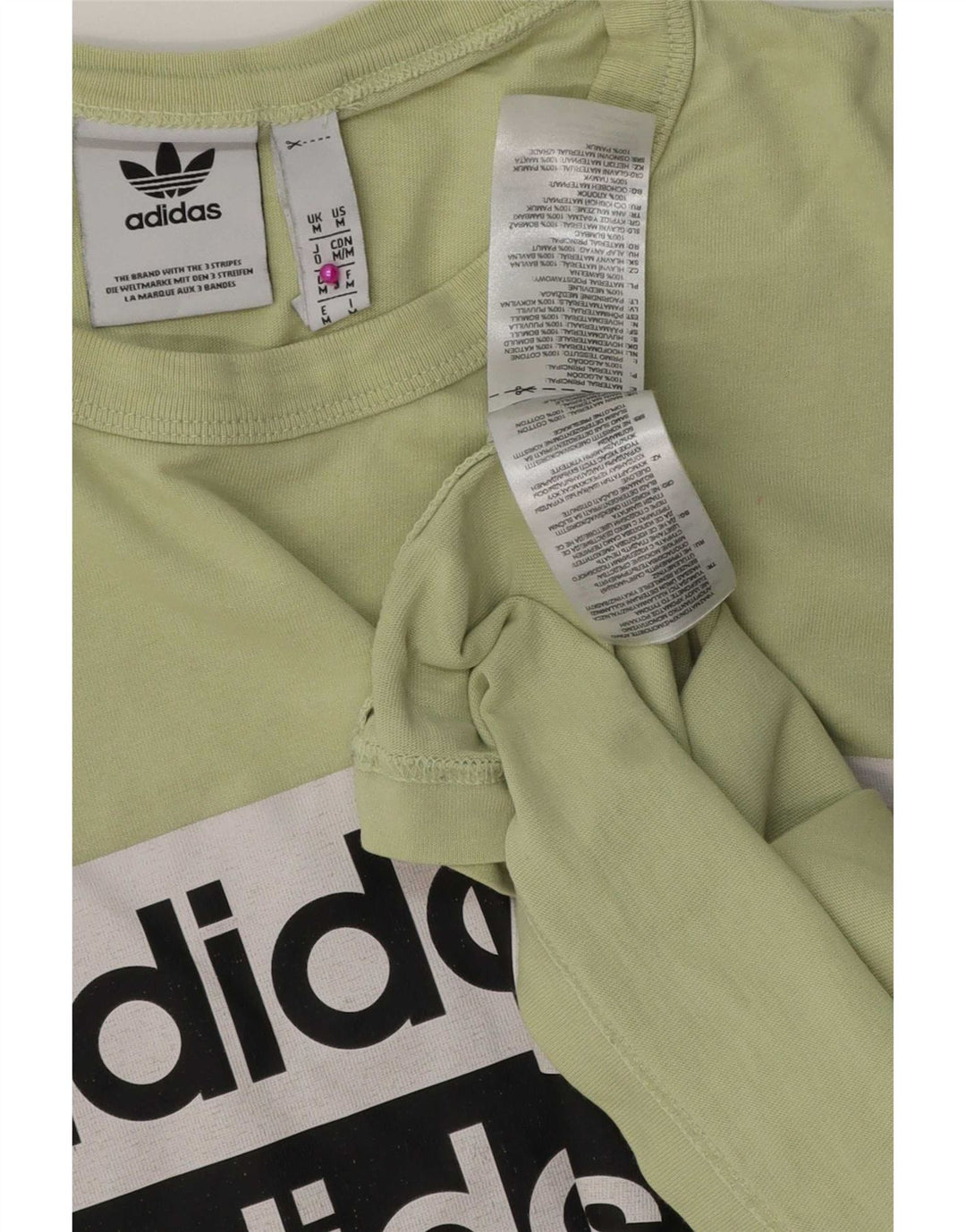 Tricou grafic pentru bărbați Adidas Top, bumbac verde mediu
