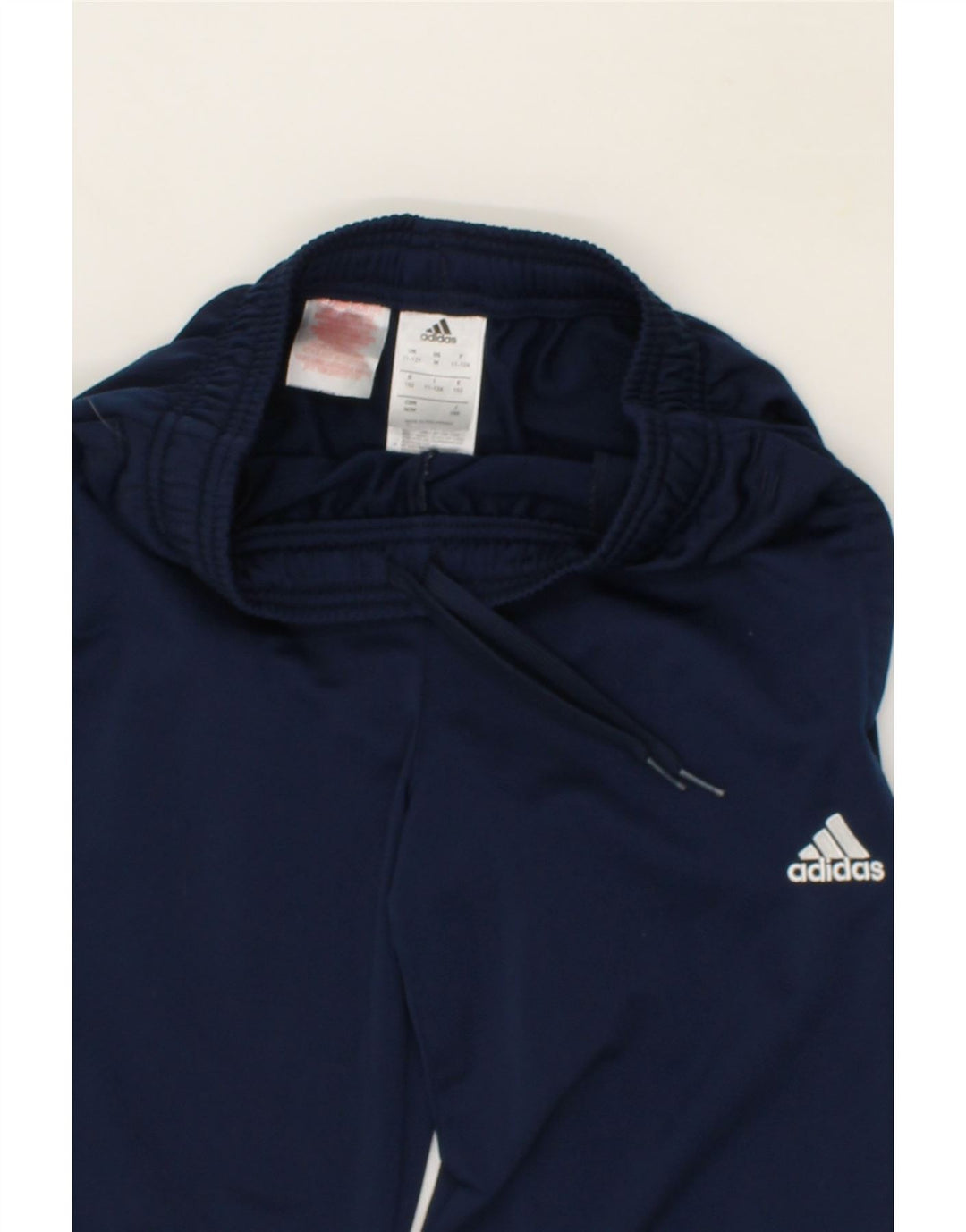 ADIDAS Boys Tracksuit Trousers 11-12 Years Navy Blue Polyester Vintage Adidas and Second-Hand Adidas from Messina Hembry 