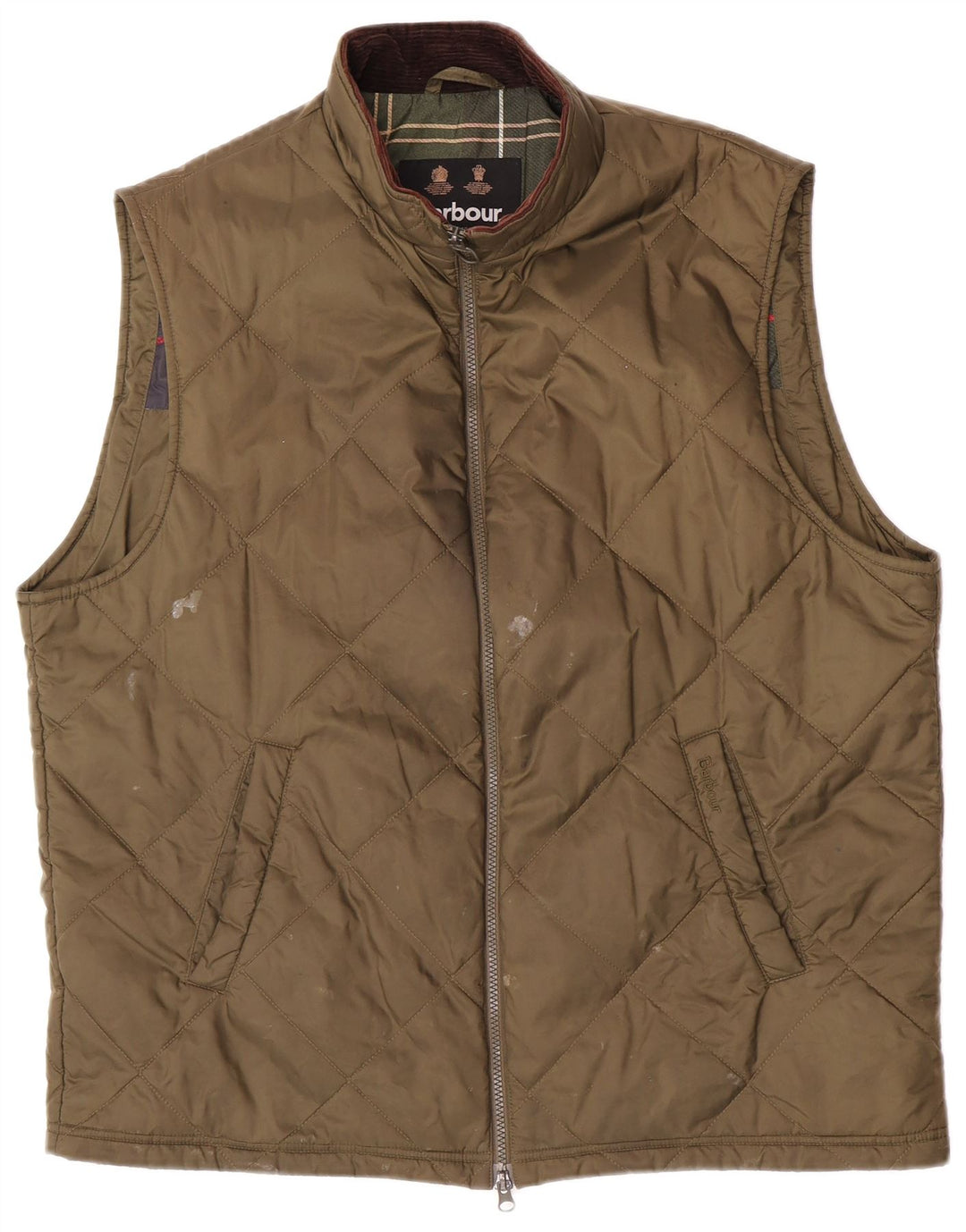 Barbour Gilet matlasat pentru bărbați UK 42 XL Kaki Poliamidă