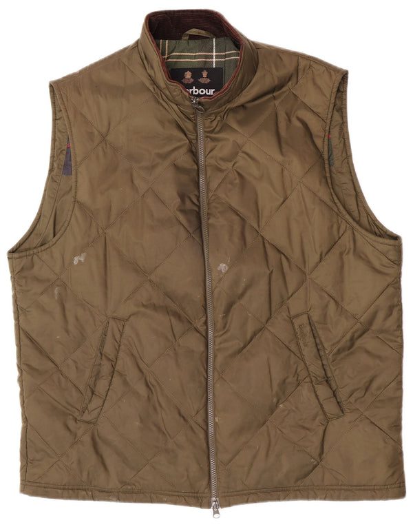 Barbour Gilet matlasat pentru bărbați UK 42 XL Kaki Poliamidă
