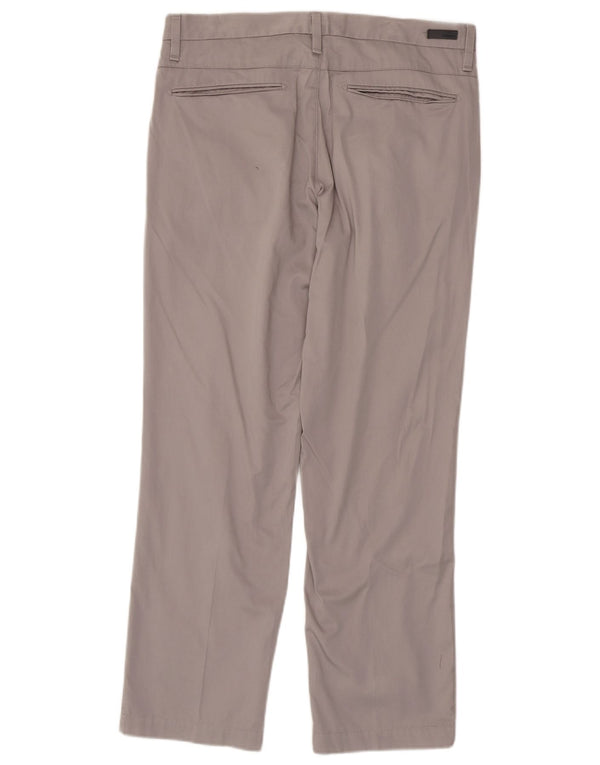 Marks & Spencer Pantaloni chino drepți autograf pentru bărbați W34 L29 bumbac gri