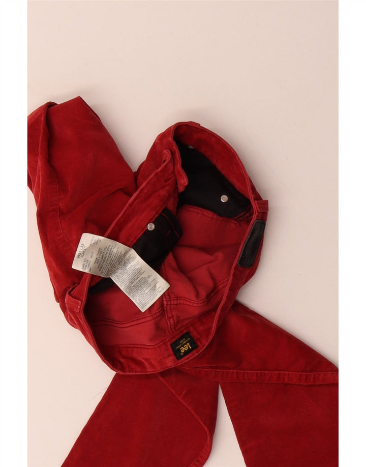 Pantaloni LEE pentru femei Scarlett Skinny velur L31 L33 bumbac roșu