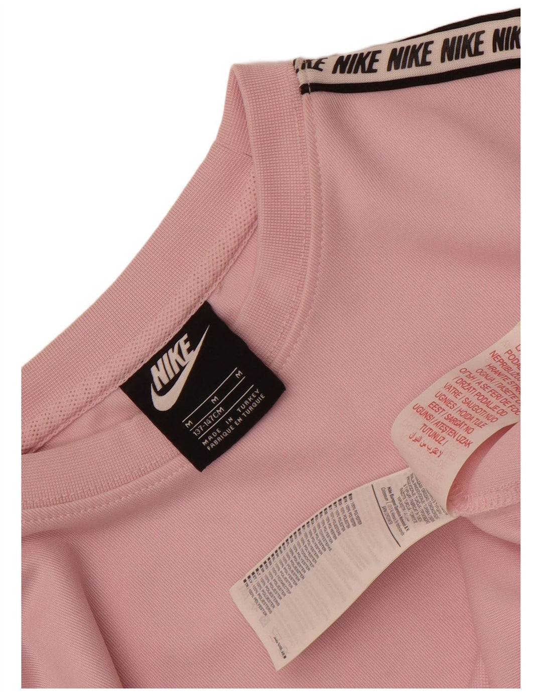 Pulover pentru fete Nike Graphic Hanorac 10-11 ani Poliester roz mediu