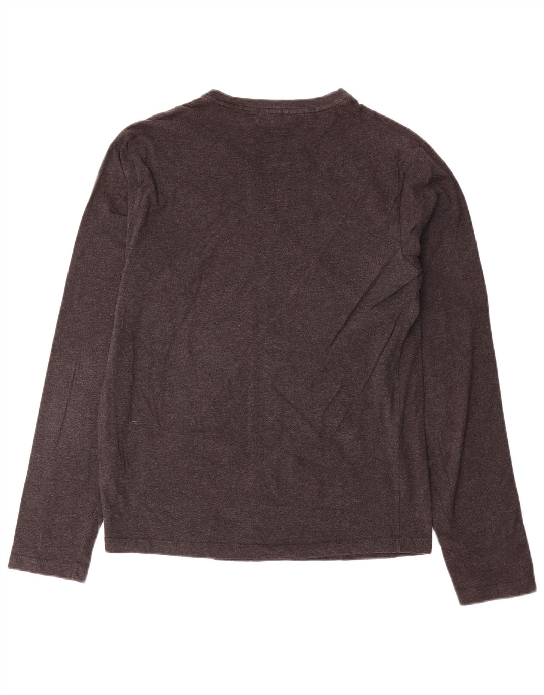 Trussardi Jeans Top pentru femei cu mânecă lungă UK 12 Bumbac gri mediu
