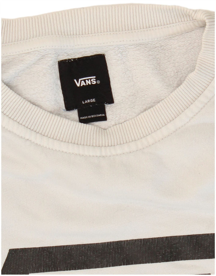 Hanorac grafic pentru bărbați VANS Pulover mare gri
