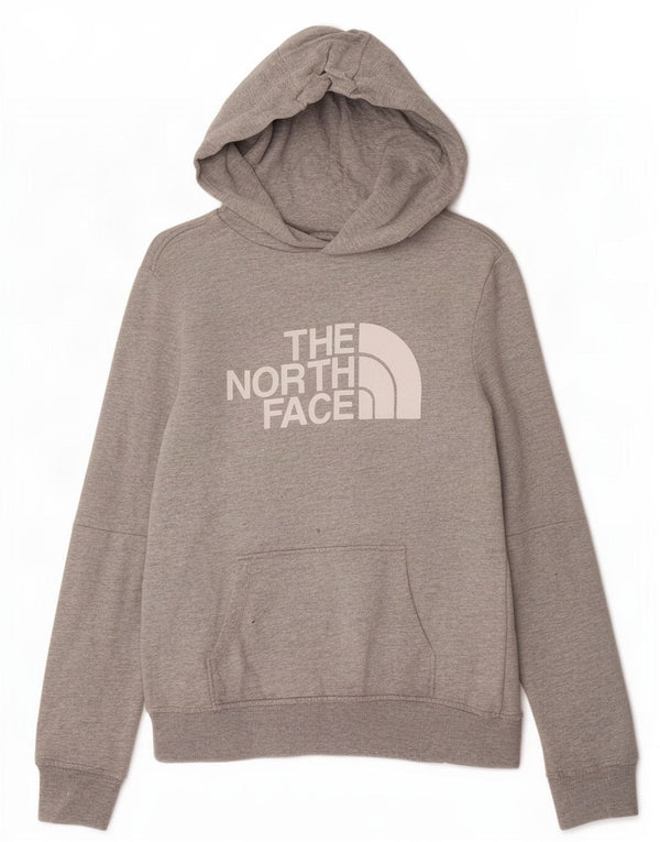 Pulover cu glugă grafic The North Face pentru băieți, 11-12 ani, mare, pete gri