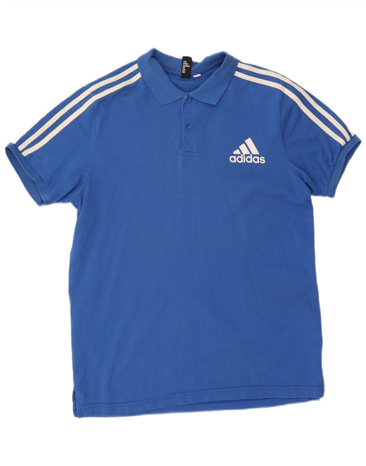 Tricou polo Adidas pentru bărbați, albastru mediu