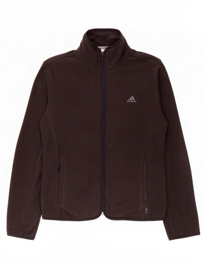 Jachetă Fleece Adidas pentru femei UK 14 Medium Black Poliester