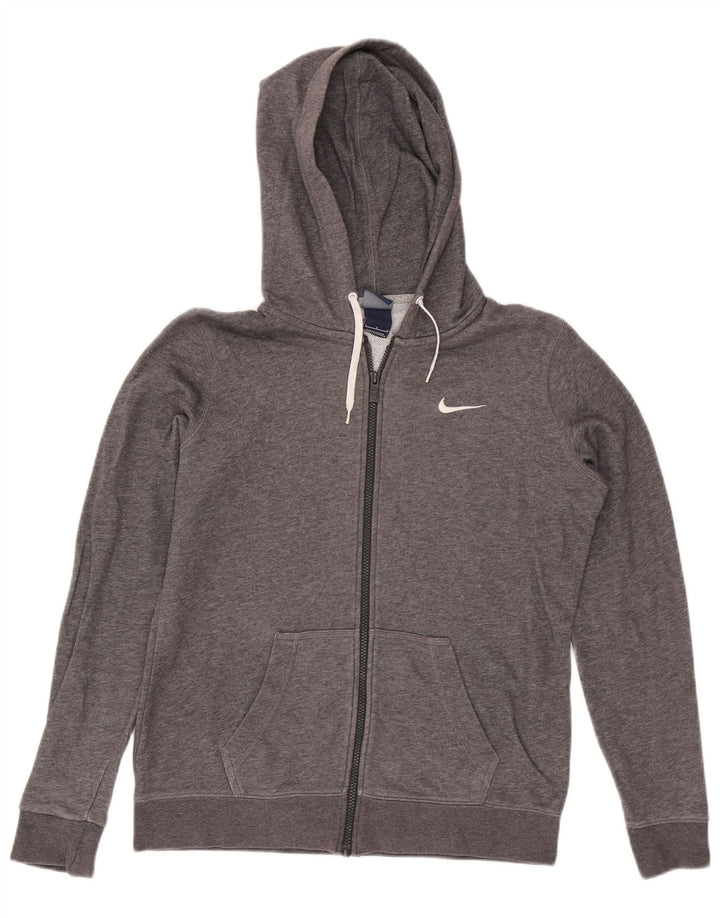 Pulover Nike pentru bărbați cu fermoar, bumbac mare, gri