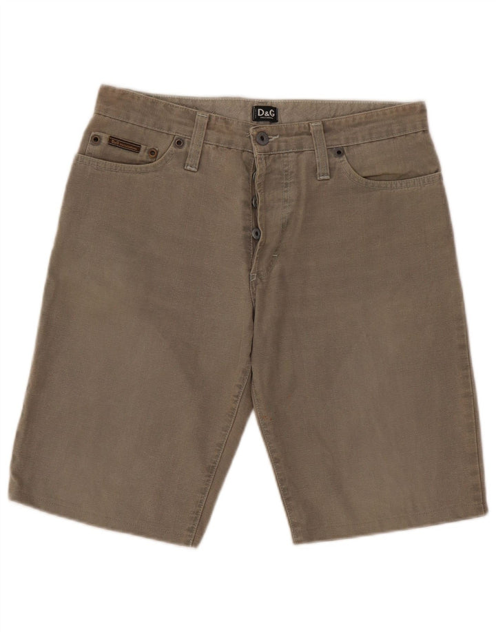 Pantaloni scurți din blugi pentru bărbați Dolce & Gabbana W32 bumbac gri mediu