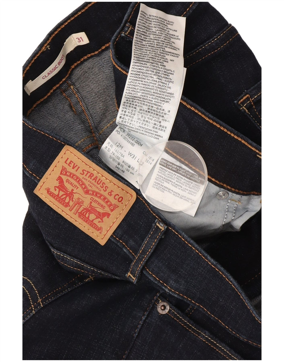 Blugi pentru femei Levi's Classic Fit Bootcut W31 L32 Bumbac bleumarin