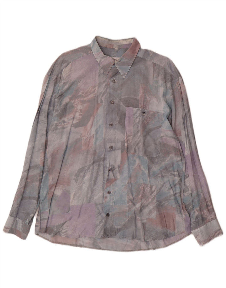 Cămașă pentru bărbați Club D'Amingo cu model abstract Mărimea 43/44 XL multicoloră