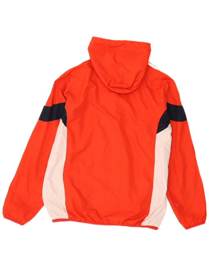 Jachetă de top pentru trening cu glugă Adidas pentru bărbați, roșu mediu, poliester color bloc