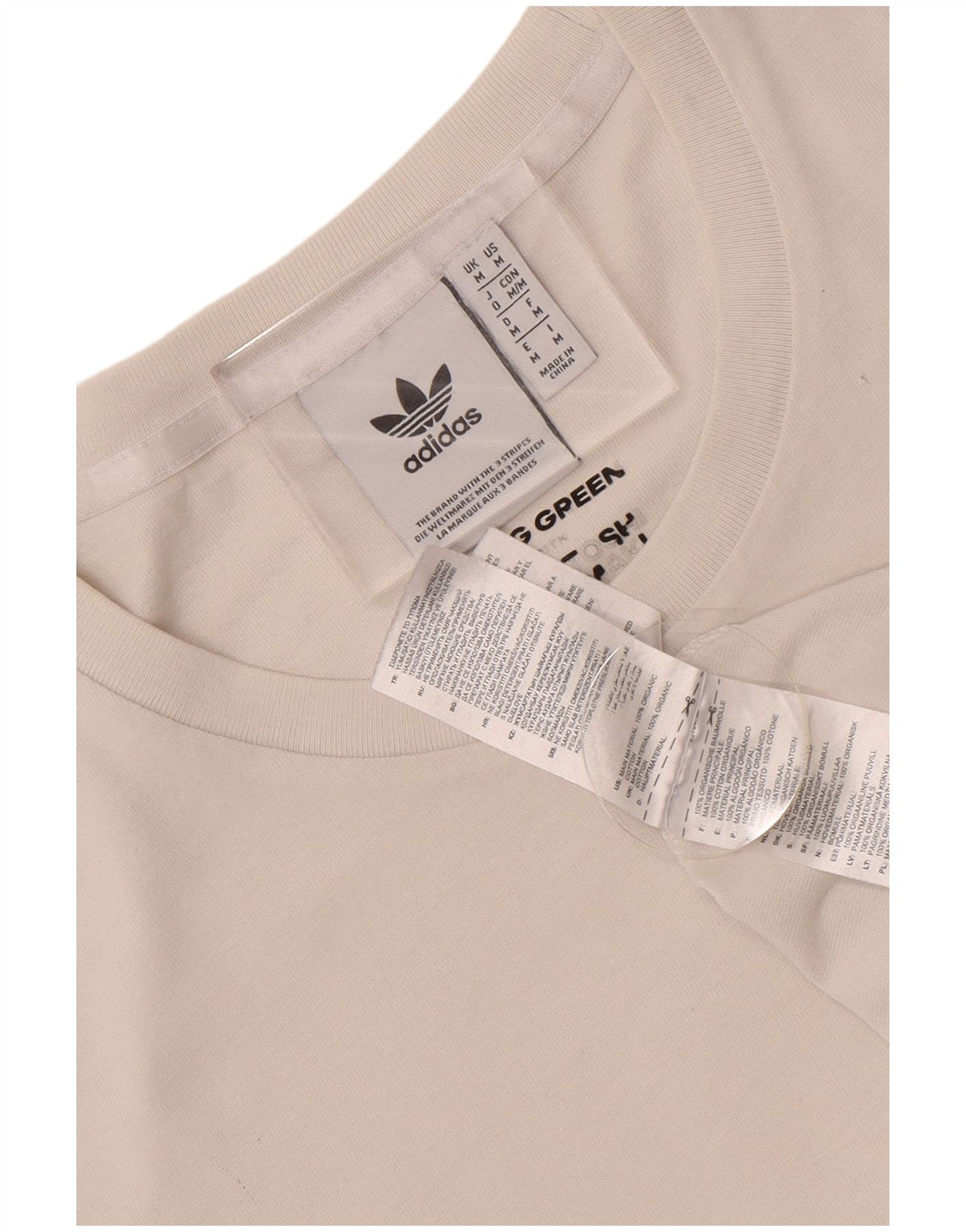 Tricou grafic pentru bărbați Adidas Top Medium White Bumbac