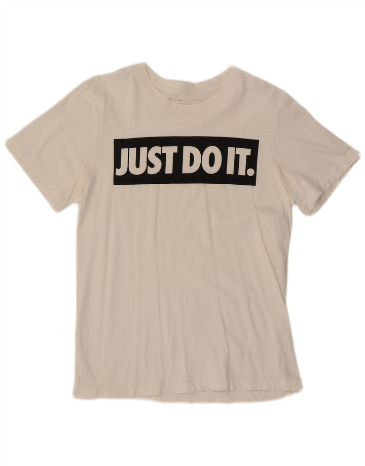 Tricou grafic Nike pentru bărbați Top mic, alb, bumbac