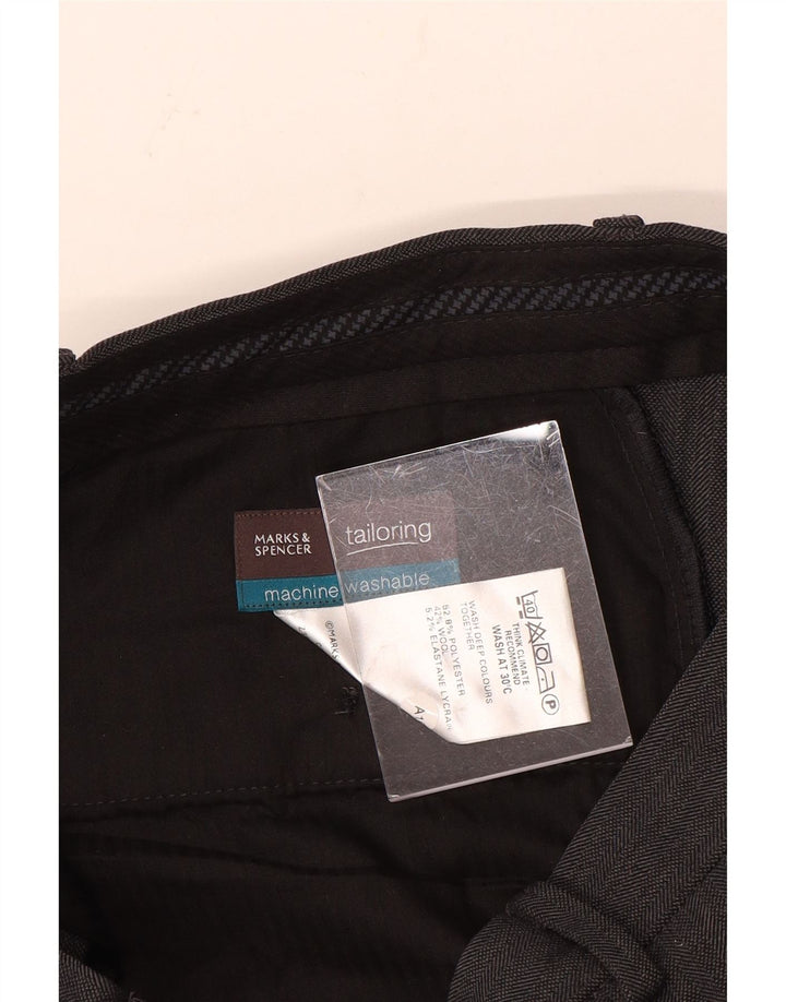 Marks & Spencer Pantaloni drepți pentru bărbați L32 L31 Poliester gri