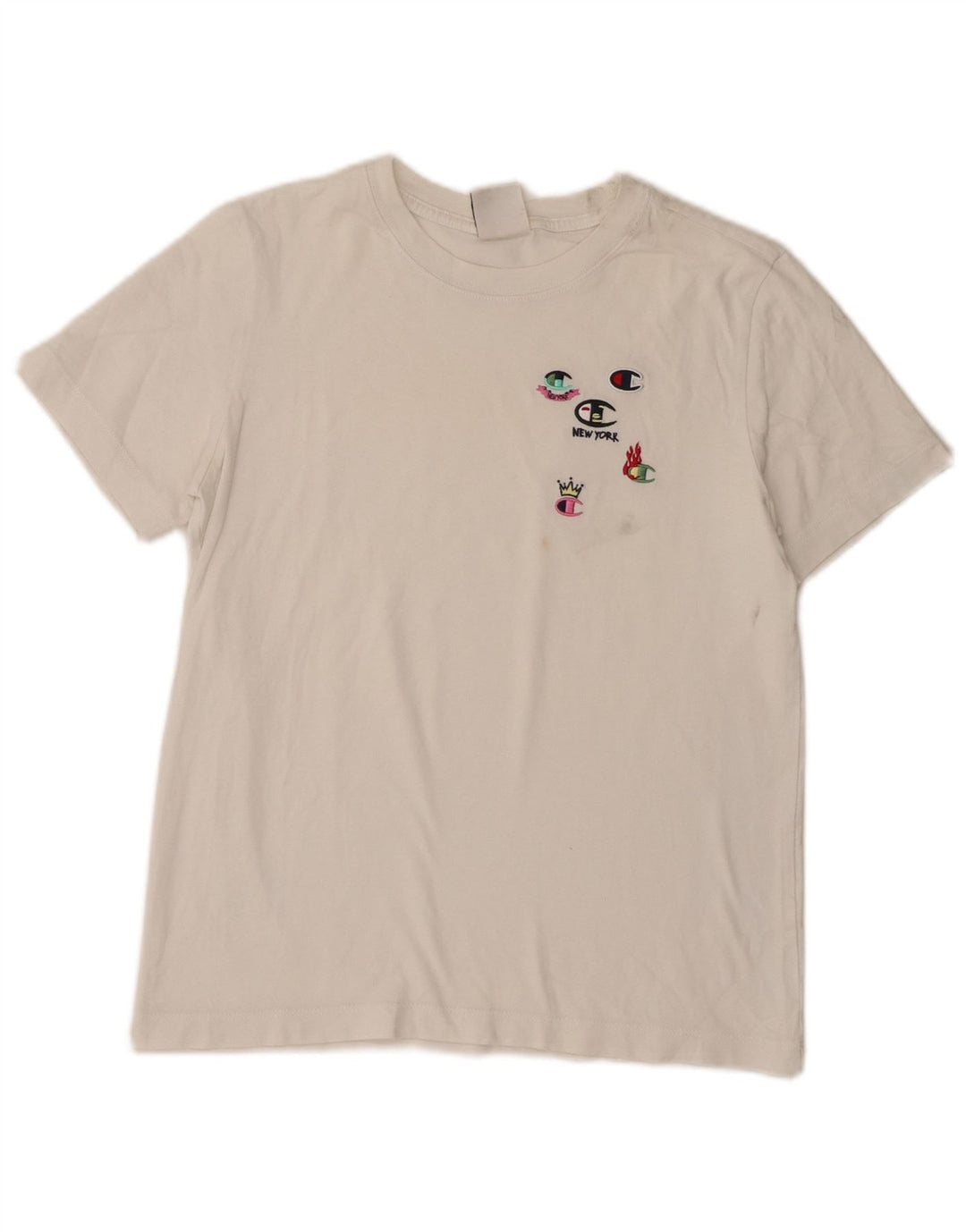 Tricou grafic Champion pentru femei Top UK 12 Medium White