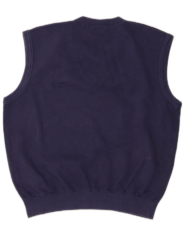 Sergio Tacchini Mens Vest Tank Top Bumbac Mediu Bleumarin