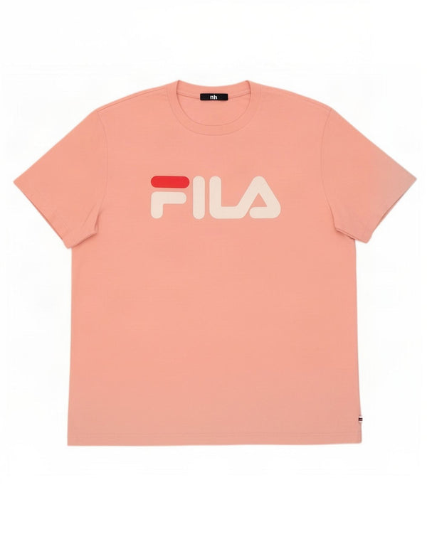Tricou cu grafic Fila pentru femei Top UK 20 2XL Pink Bumbac