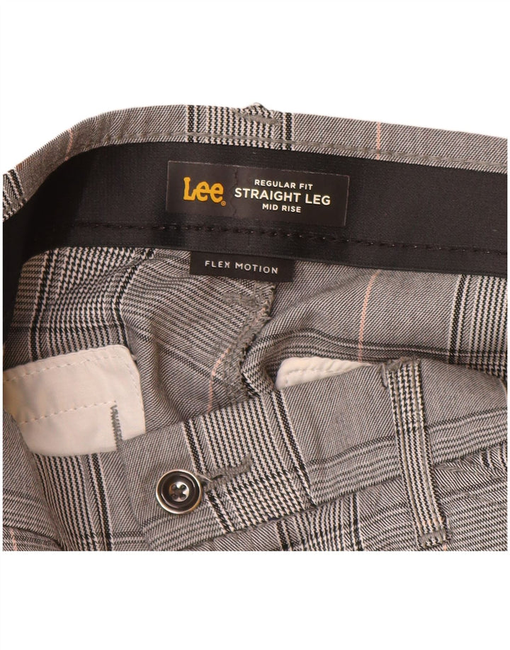 Pantaloni casual Lee pentru femei cu talie medie US 12 Large W32 L32 Poliester gri