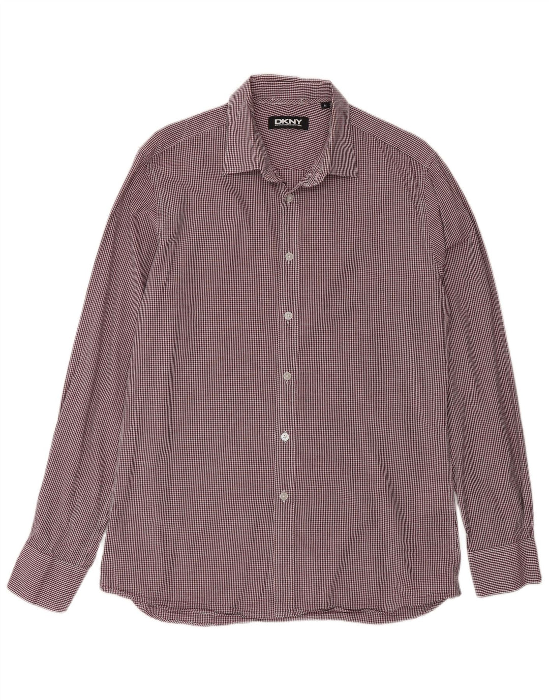 Cămașă pentru bărbați Dkny, bumbac vichy burgundy mediu